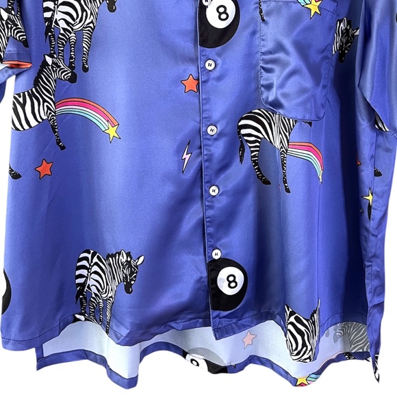 NWT Dressed In LALA Get Lucky Satin TOP ONLY - Picture 6 of 11